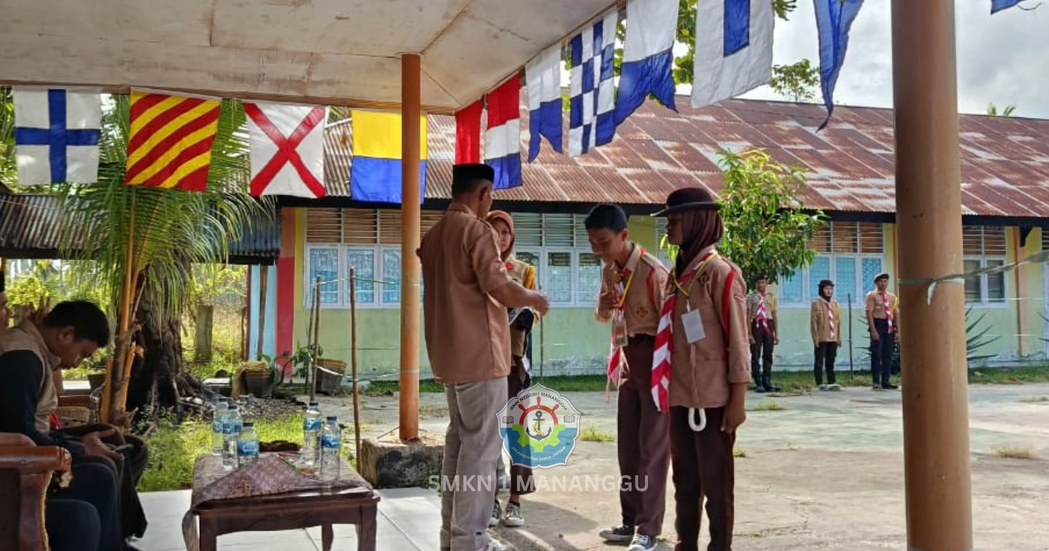 Pembukaan Penerimaan Tamu Ambalan di SMKN 1 Mananggu, Dihadiri Pengurus Pramuka Kecamatan